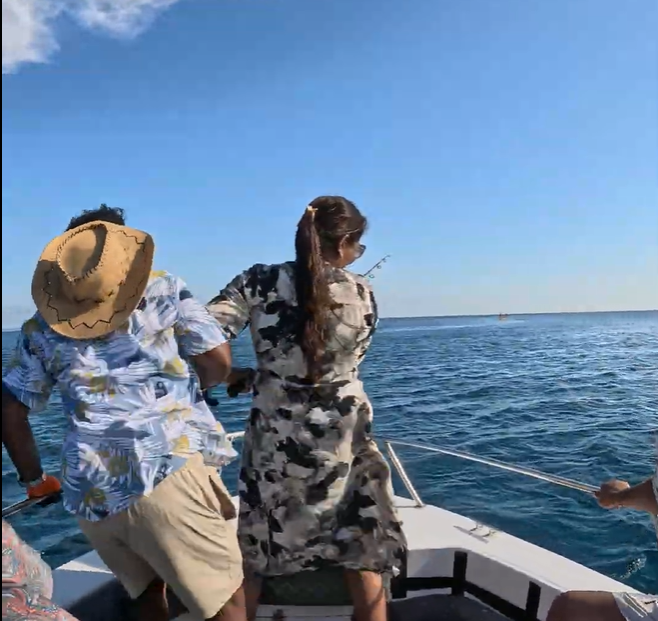 Tuna fishing action